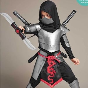 Chasing Fireflies silver ninja costume (size 6)